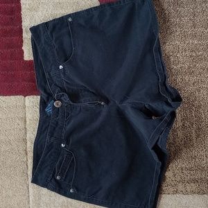 Womens faded glory black shorts size 14